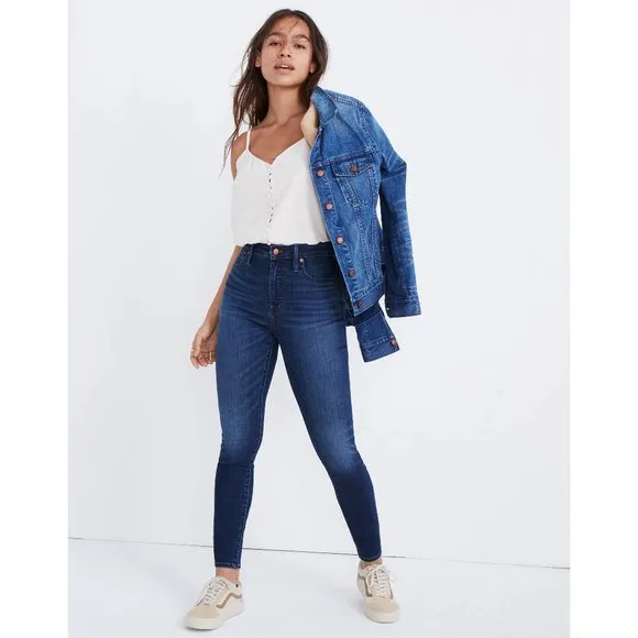 Madewell Curvy High Rise Skinny Jeans in Danny Wash