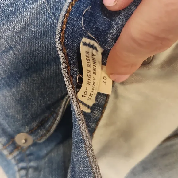 Madewell jeans, 10&quot; high riserise, skinny skinny, size 30