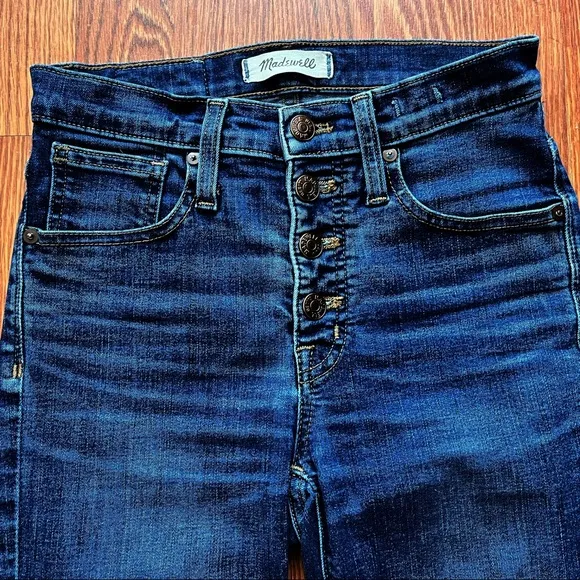 Madewell Jeans Size 24 Skinny Button Front