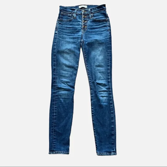 Madewell Jeans Size 24 Skinny Button Front