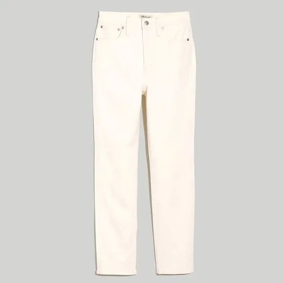 Madewell NWT Perfect Vintage High Rise Jeans Size 28 in Tile White