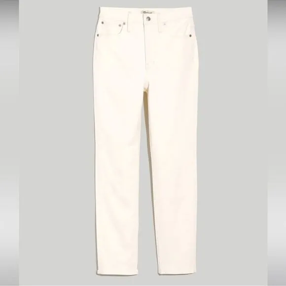 Madewell NWT The Tall Perfect Vintage Jean Size 30T High Rise in Tile White