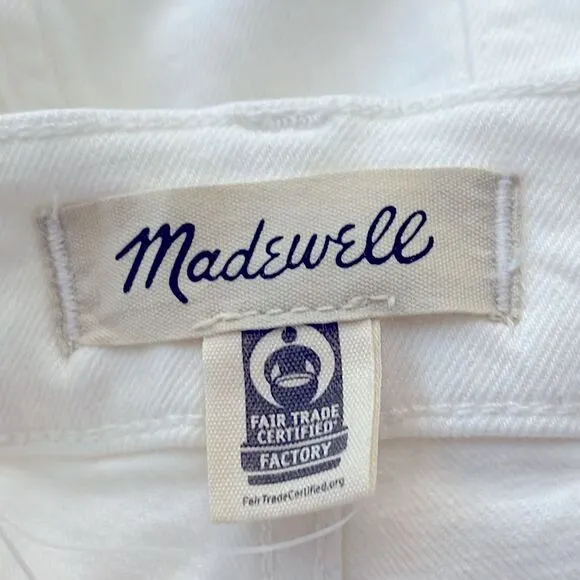 Madewell NWT The Tall Perfect Vintage Jean Size 30T High Rise in Tile White