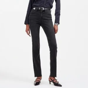 Madewell Petite Mid-Rise Stovepipe Jeans Armand Wash: Raw-Hem Size 28P NWT