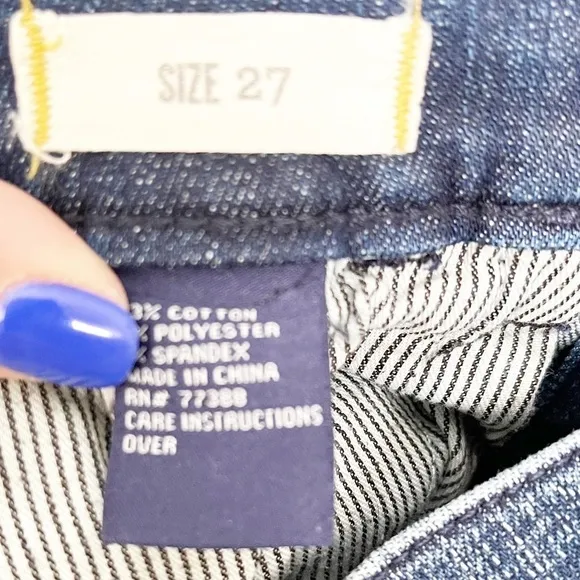 Madewell Skinny Skinny Ankle Zip Jeans