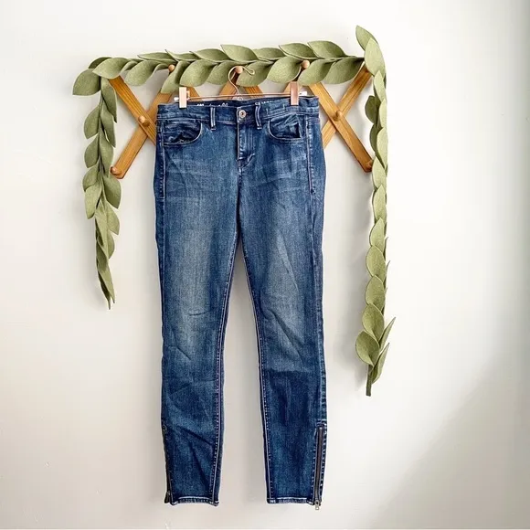 Madewell Skinny Skinny Ankle Zip Jeans