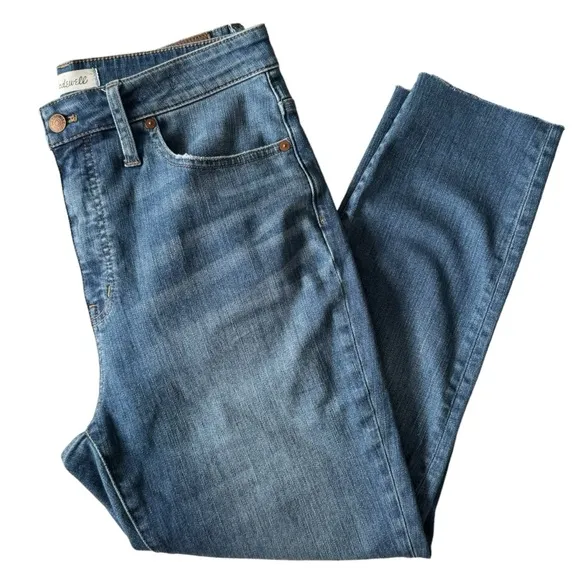 Madewell Tall Curvy High-Rise Skinny Crop Jeans in Lander Wash | 30T