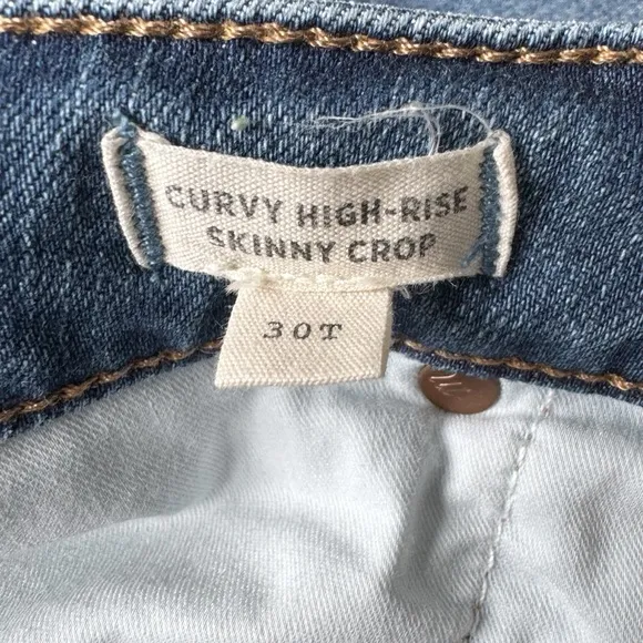 Madewell Tall Curvy High-Rise Skinny Crop Jeans in Lander Wash | 30T