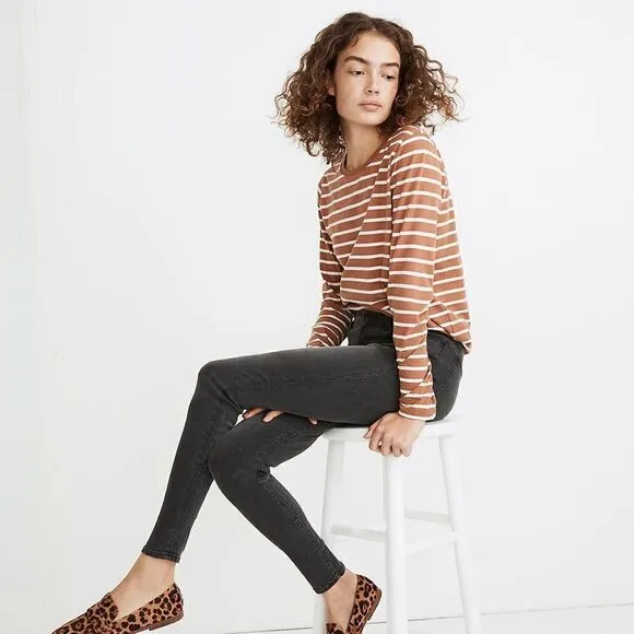 Madewell 9&quot; Mid-Rise Roadtripper Supersoft Jeans in Ashmont Wash