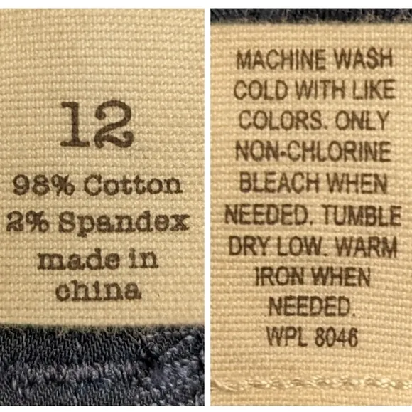 Maison Jules Shorts Flat Front Chinos Navy Blue Cotton Spandex Blend size 12 NWT