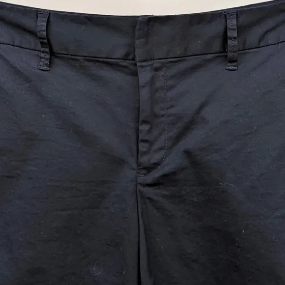 Maison Jules Shorts Flat Front Chinos Navy Blue Cotton Spandex Blend size 12 NWT