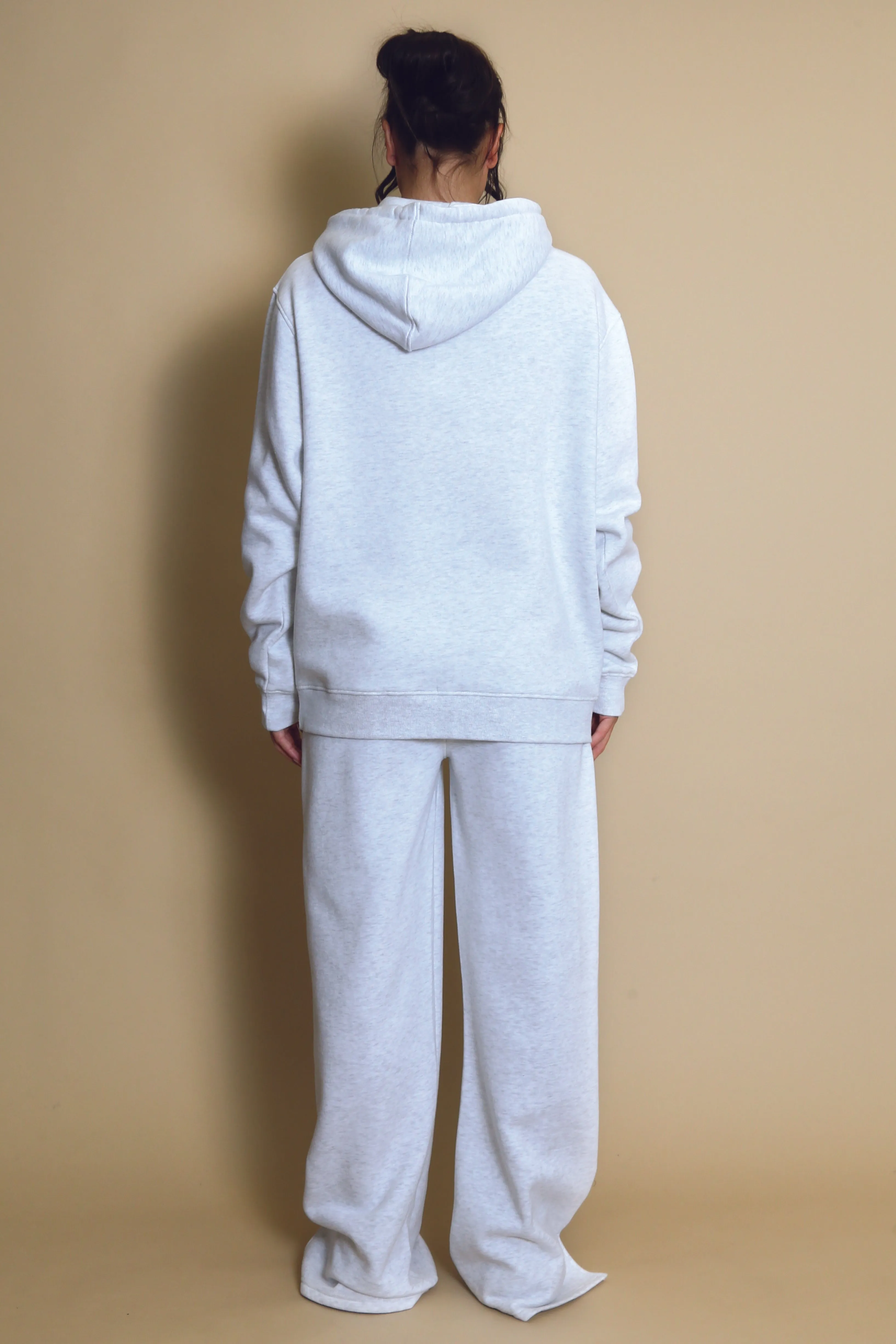Manhattan Oversized Relaxed Hoodie In Grey