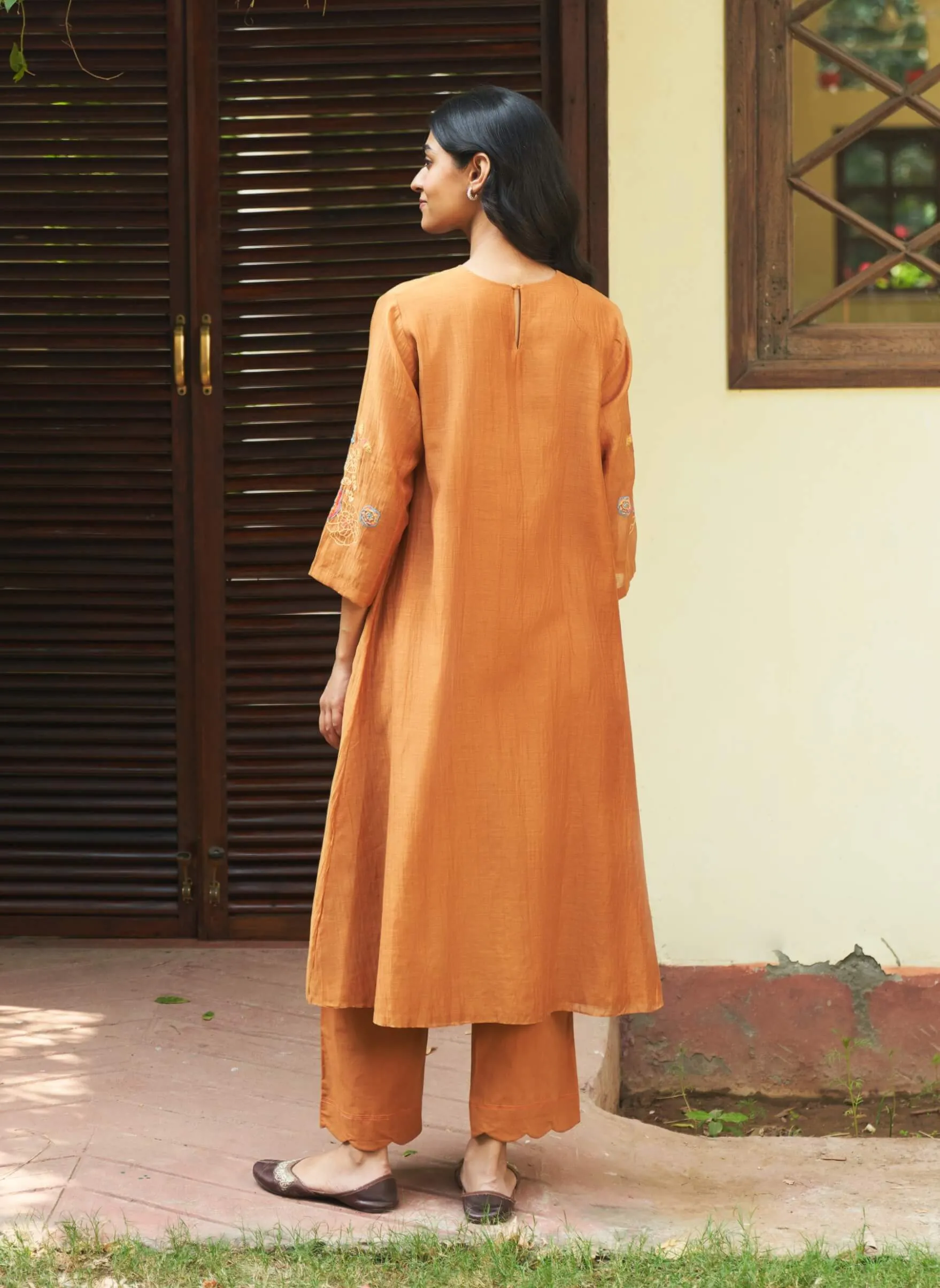 Marigold floral tunic and pants