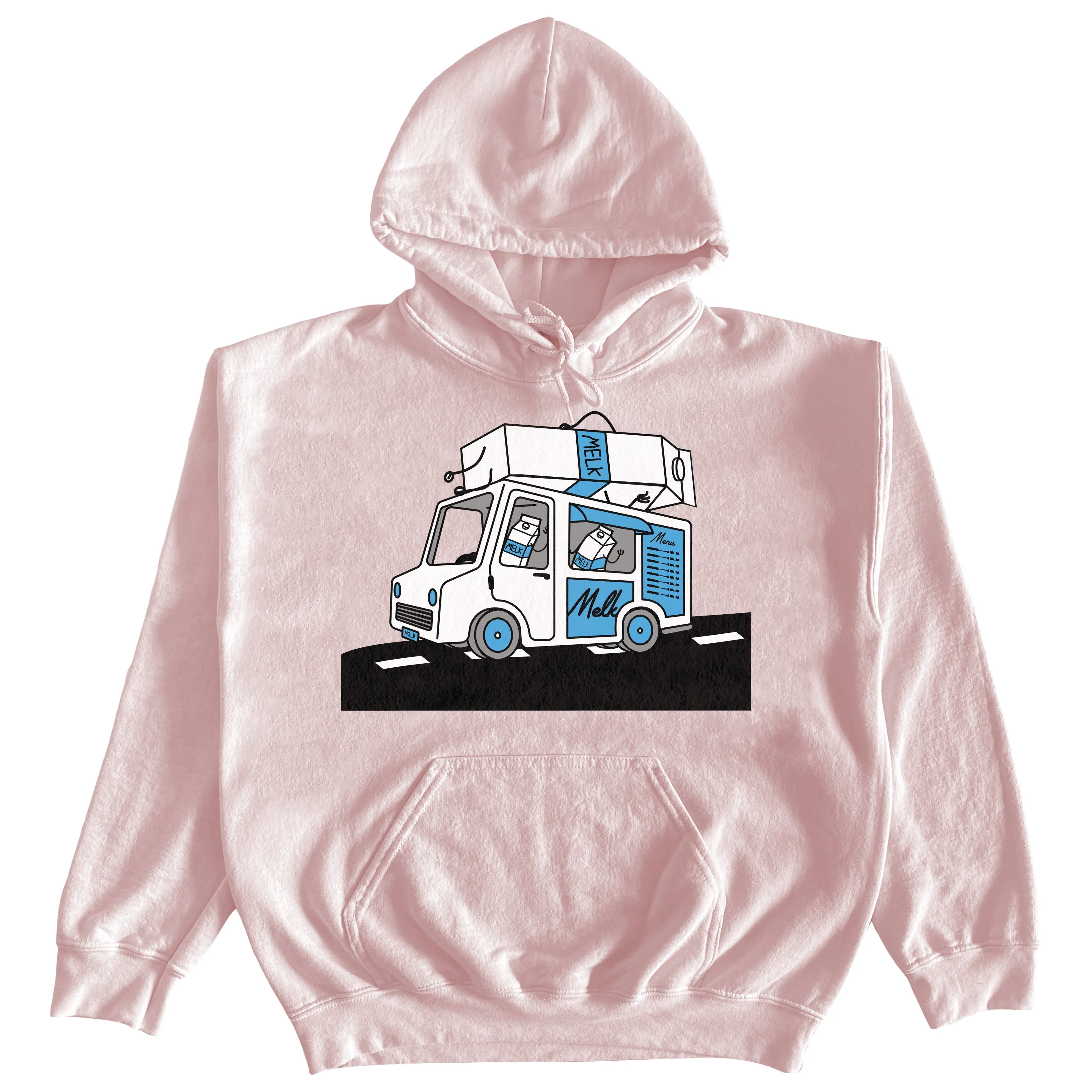 MELK TRUCK HOODIE (LIGHT PINK)