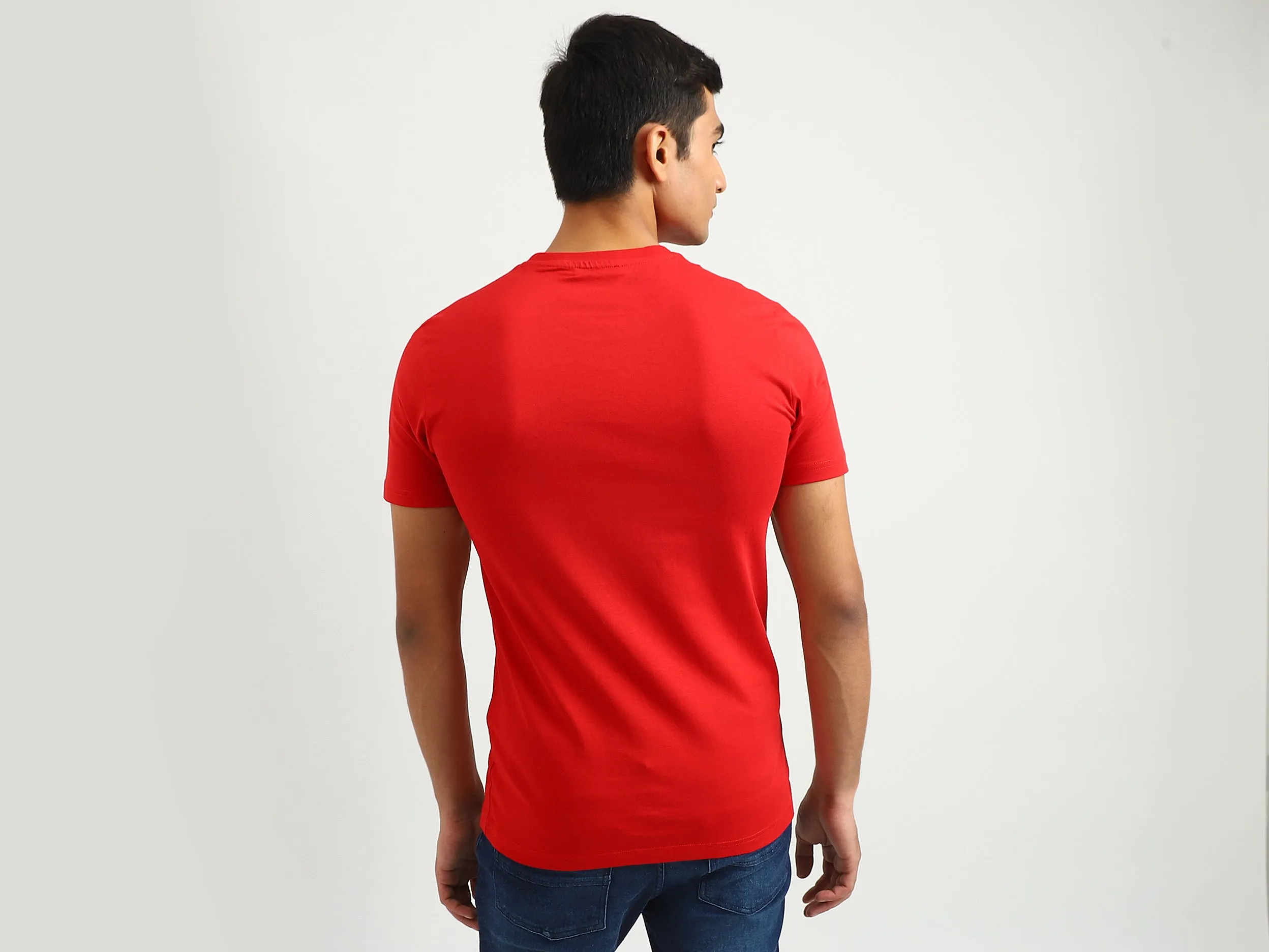 Men Printed Round Neck T-shirt