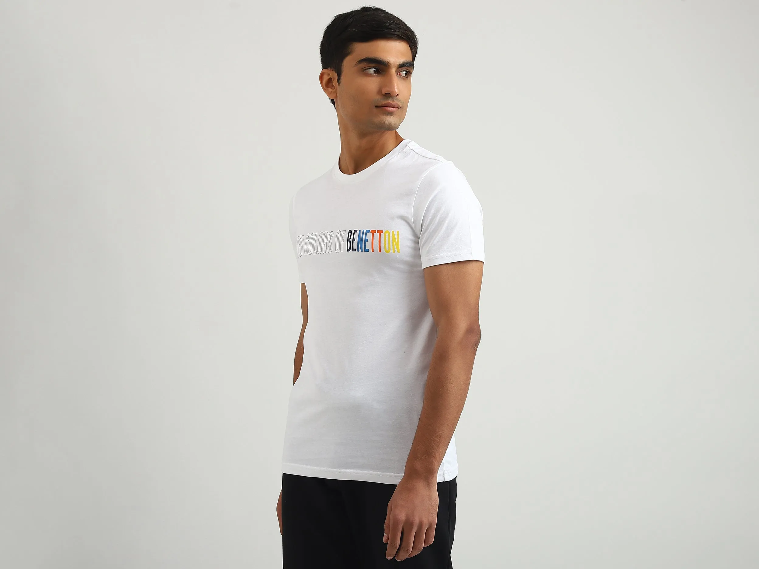 Men Printed Round Neck T-shirt