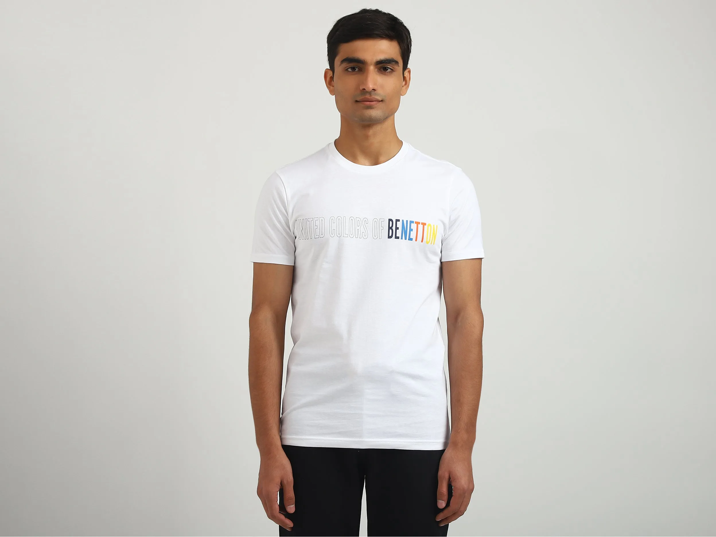 Men Printed Round Neck T-shirt