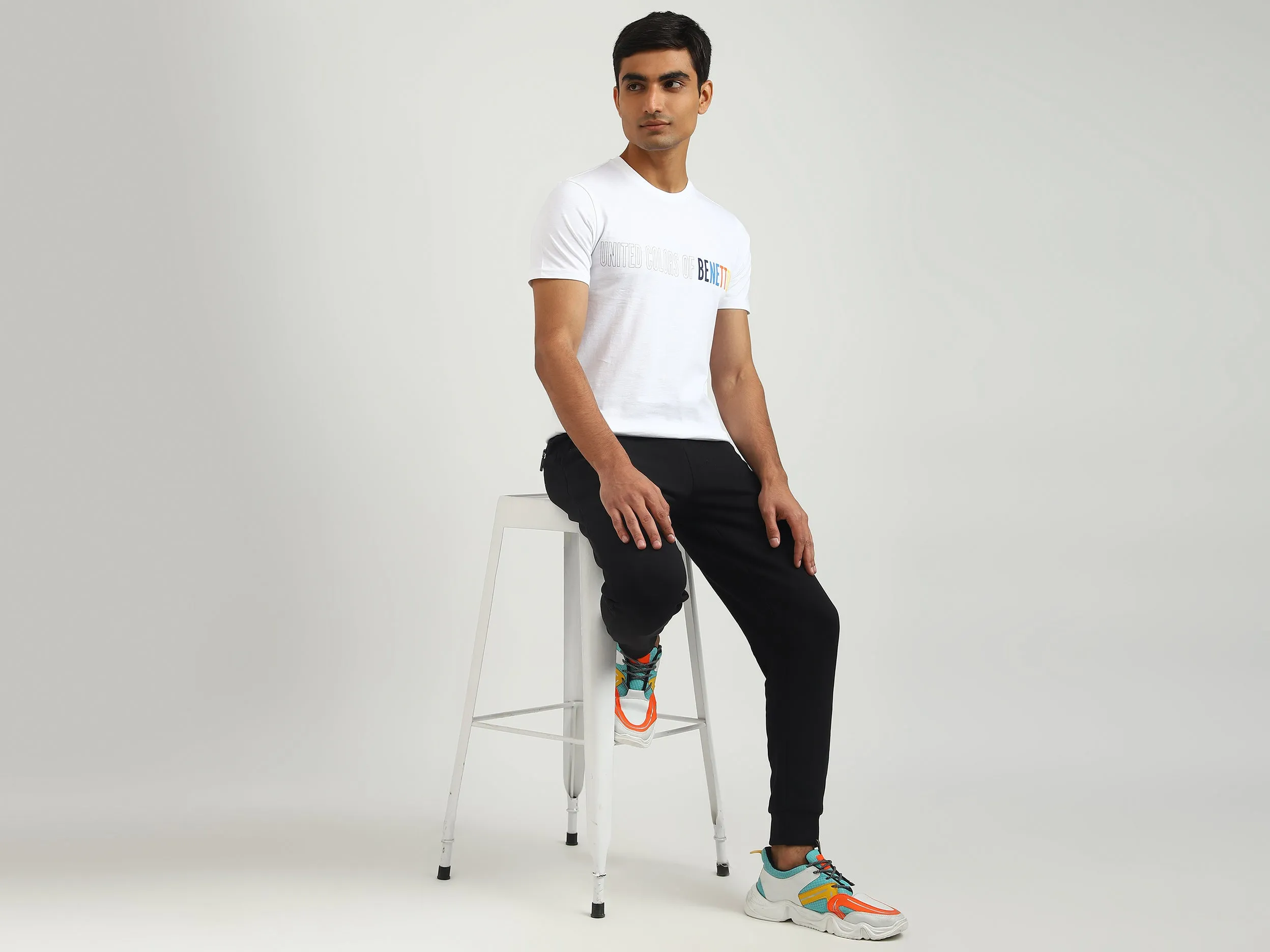 Men Printed Round Neck T-shirt