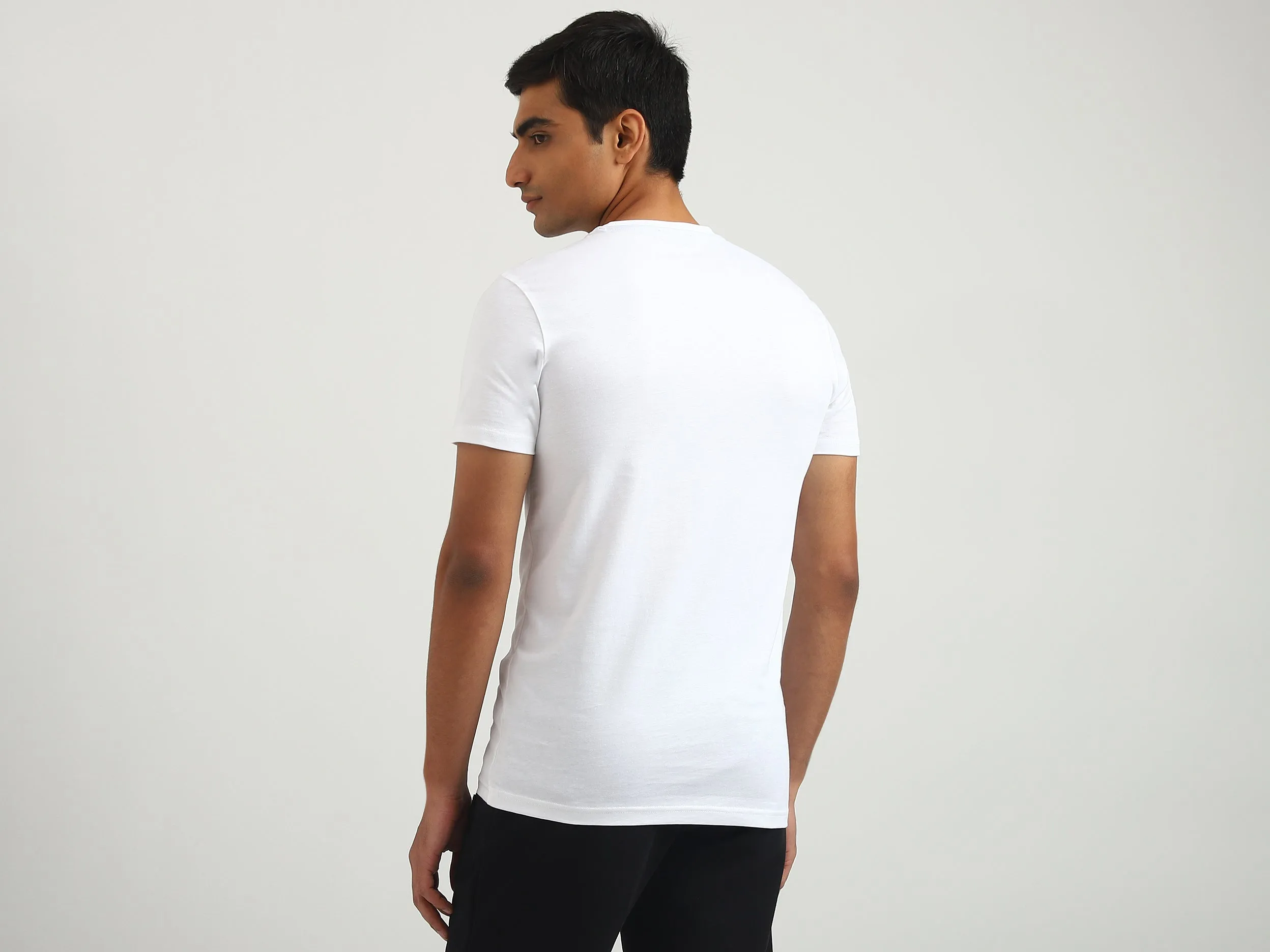 Men Printed Round Neck T-shirt