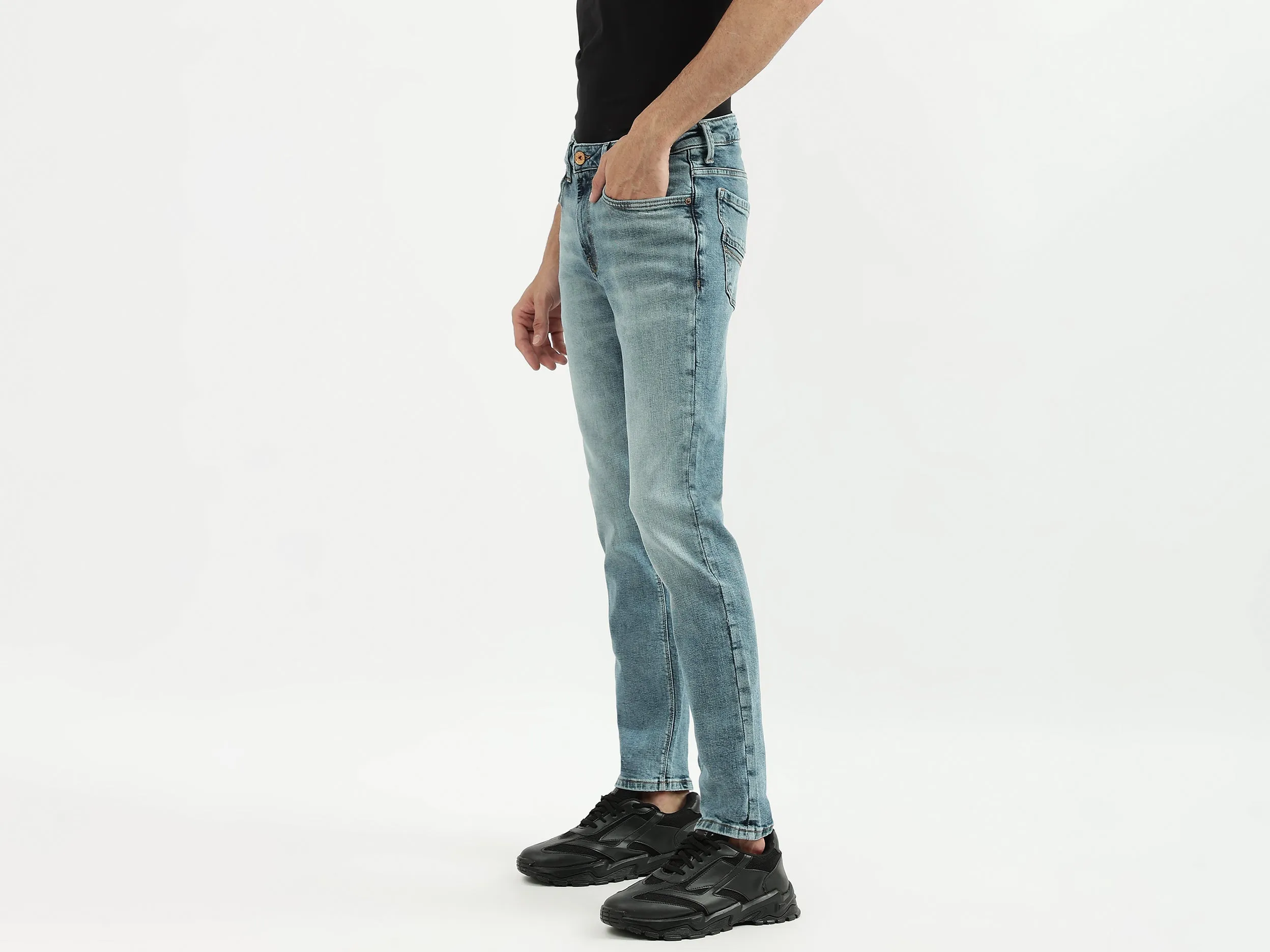 Men Solid Skinny Fit Jeans