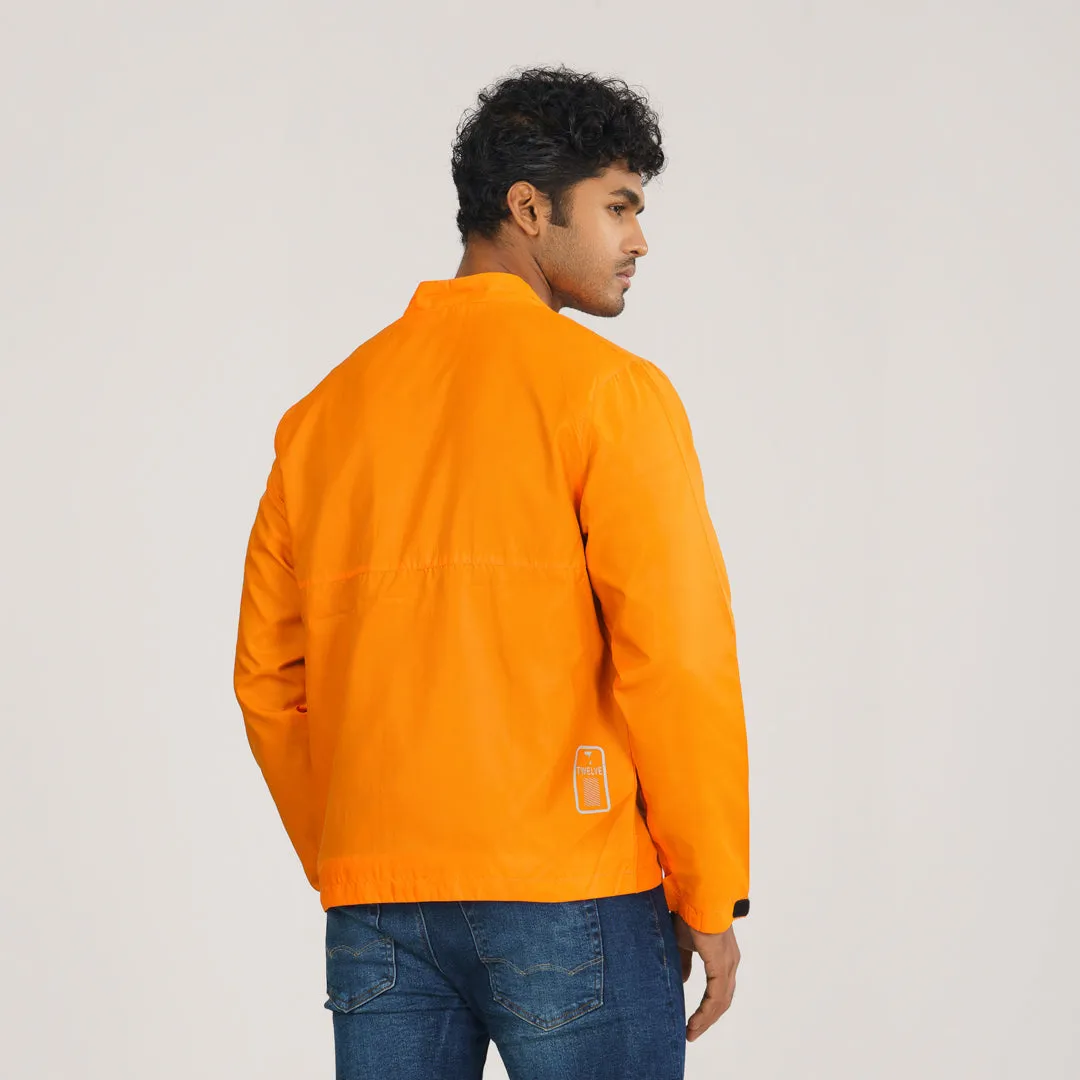 Mens Bomber Jacket- Orange