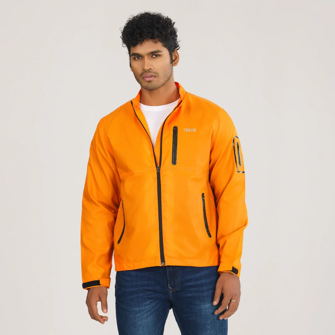 Mens Bomber Jacket- Orange