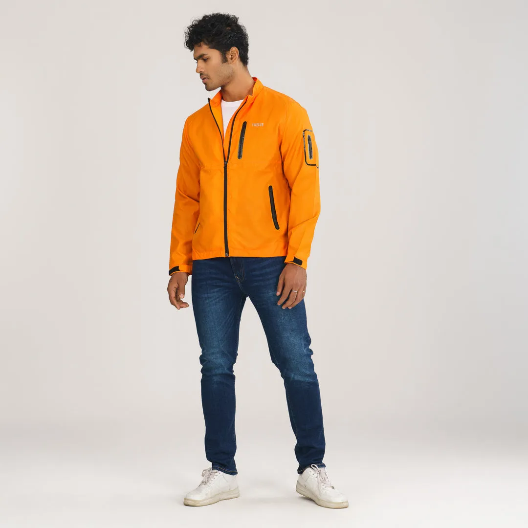 Mens Bomber Jacket- Orange
