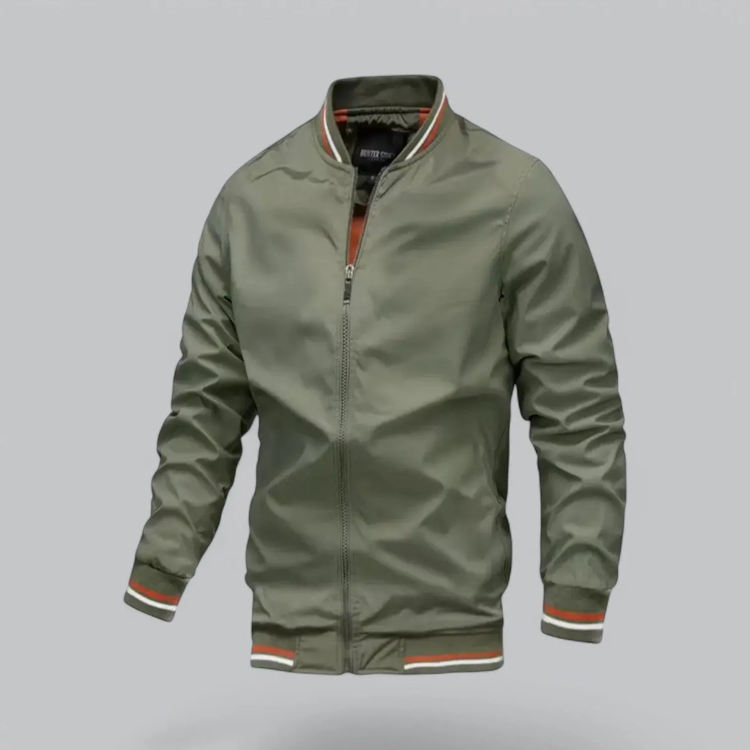Men's Casual Windbreaker Harrington Bomber Jacket | Full-Zip, Lightweight, Water-Resistant Design