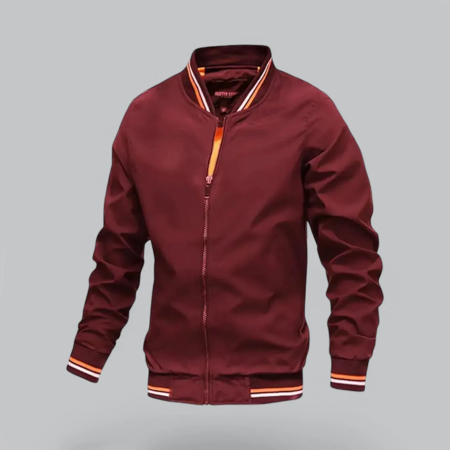 Men's Casual Windbreaker Harrington Bomber Jacket | Full-Zip, Lightweight, Water-Resistant Design