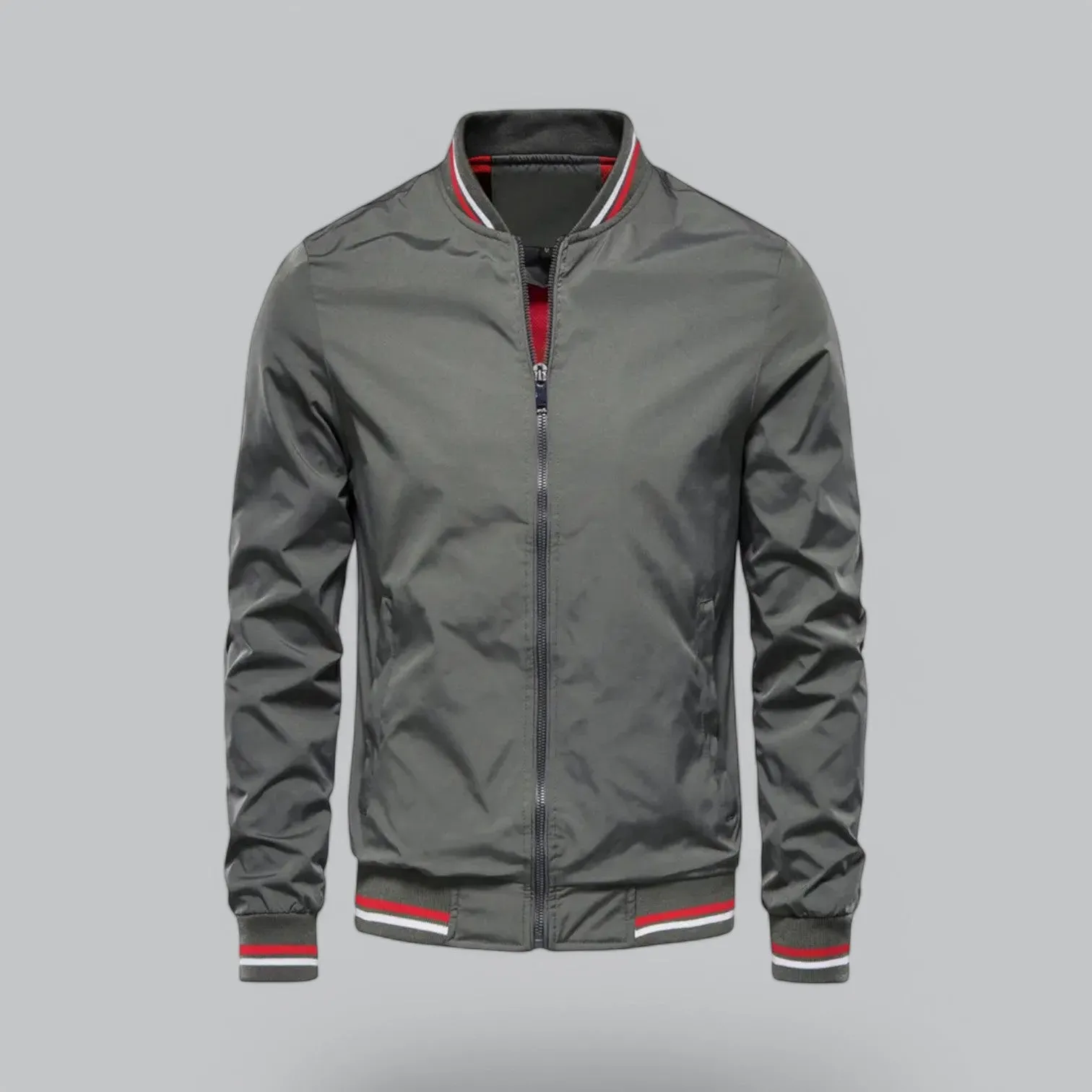 Men's Casual Windbreaker Harrington Bomber Jacket | Full-Zip, Lightweight, Water-Resistant Design