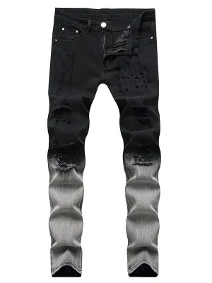Men's Distressed Stretch Slim Jeans