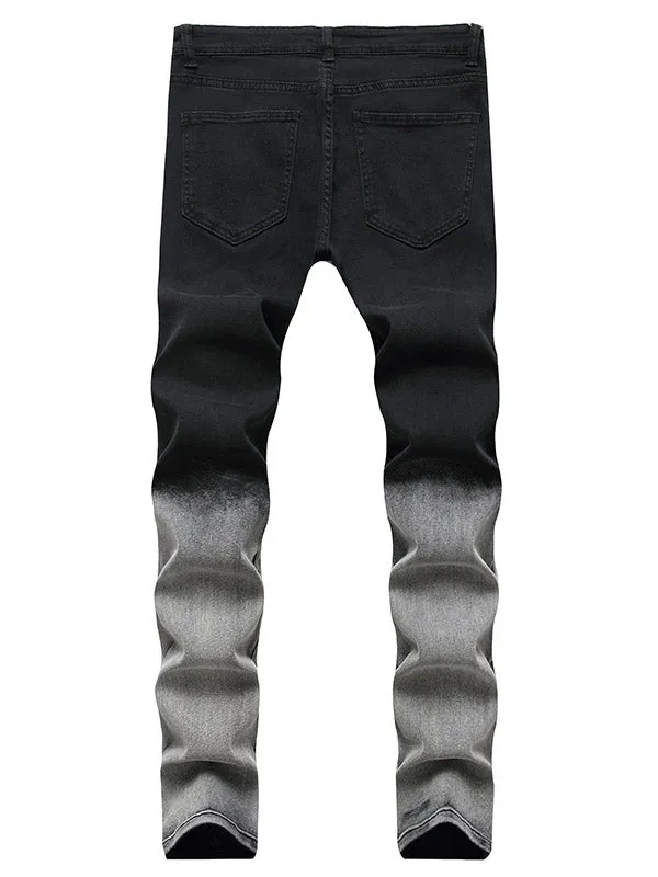 Men's Distressed Stretch Slim Jeans