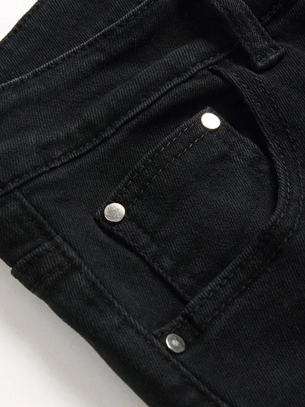 Men's Distressed Stretch Slim Jeans