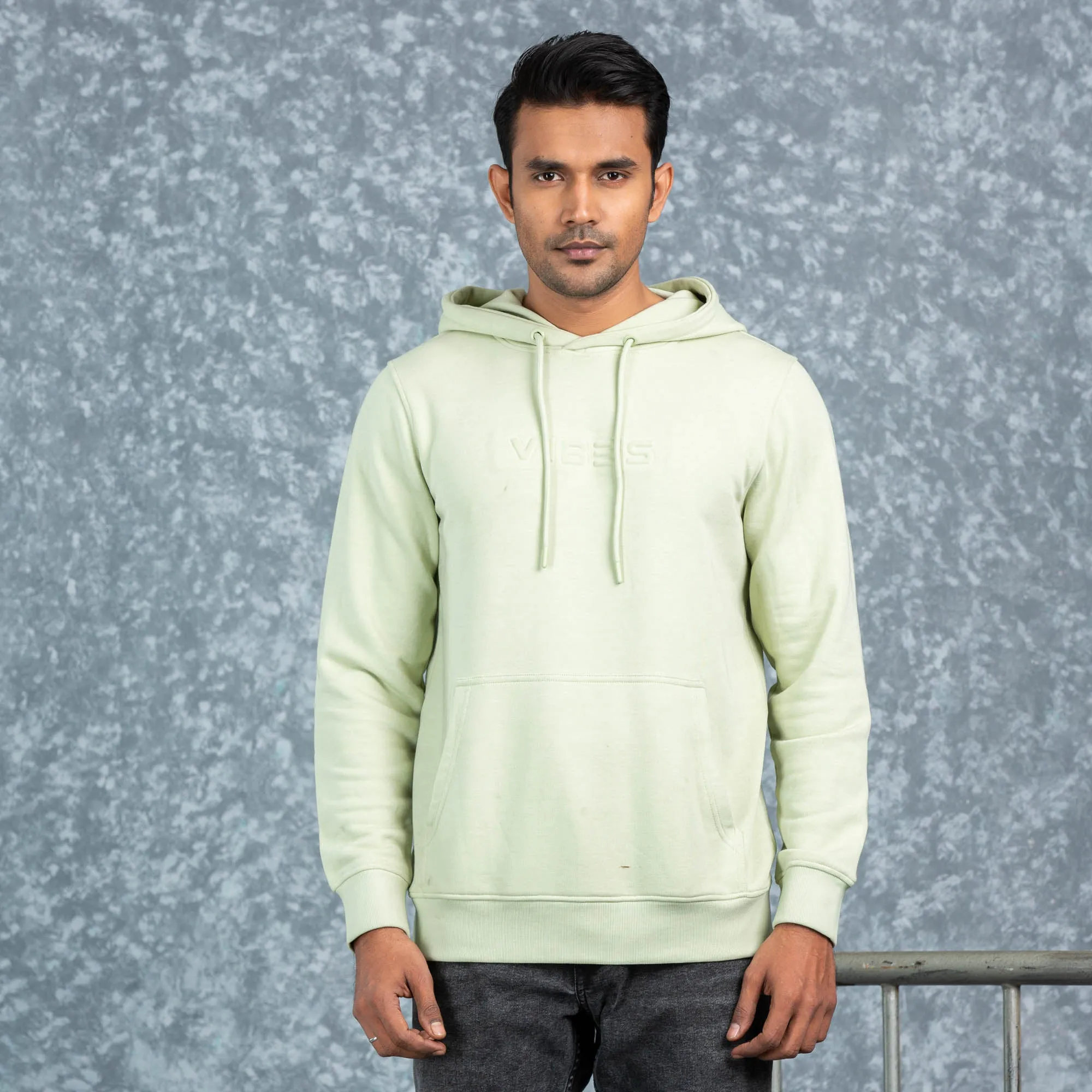 Mens Hoodie- Light Olive
