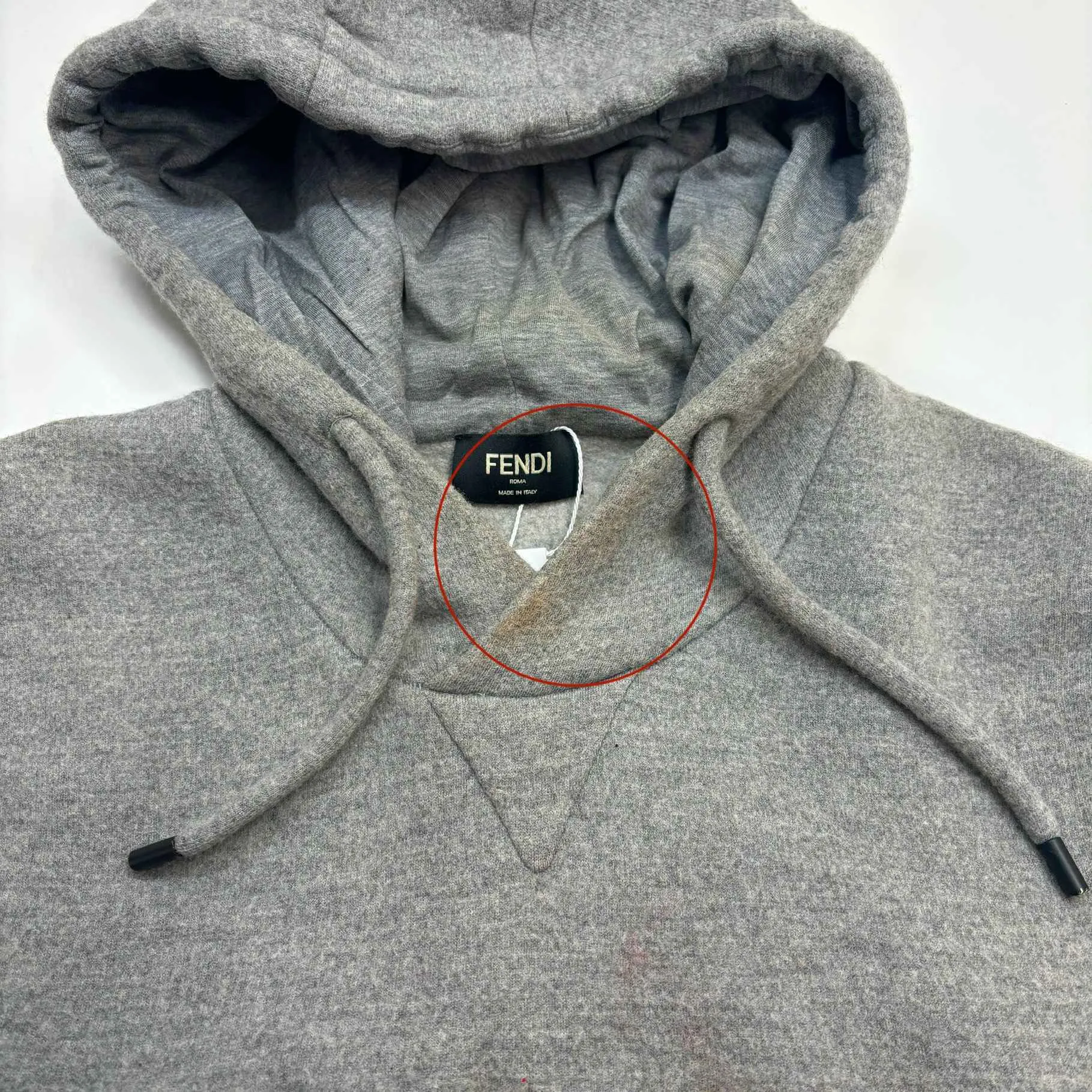 Men's Logo Hoodie Grey Size IT 50 / UK L