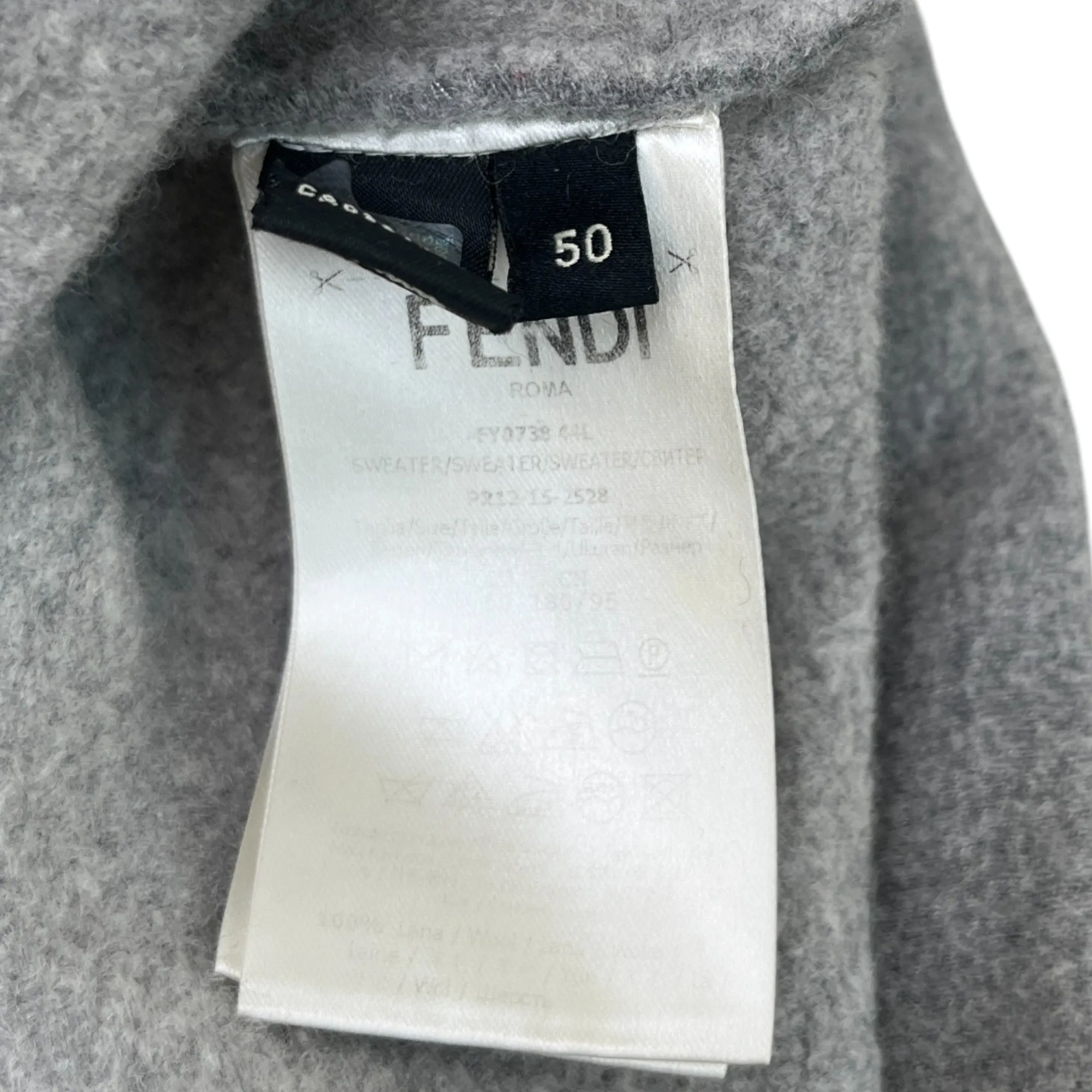 Men's Logo Hoodie Grey Size IT 50 / UK L