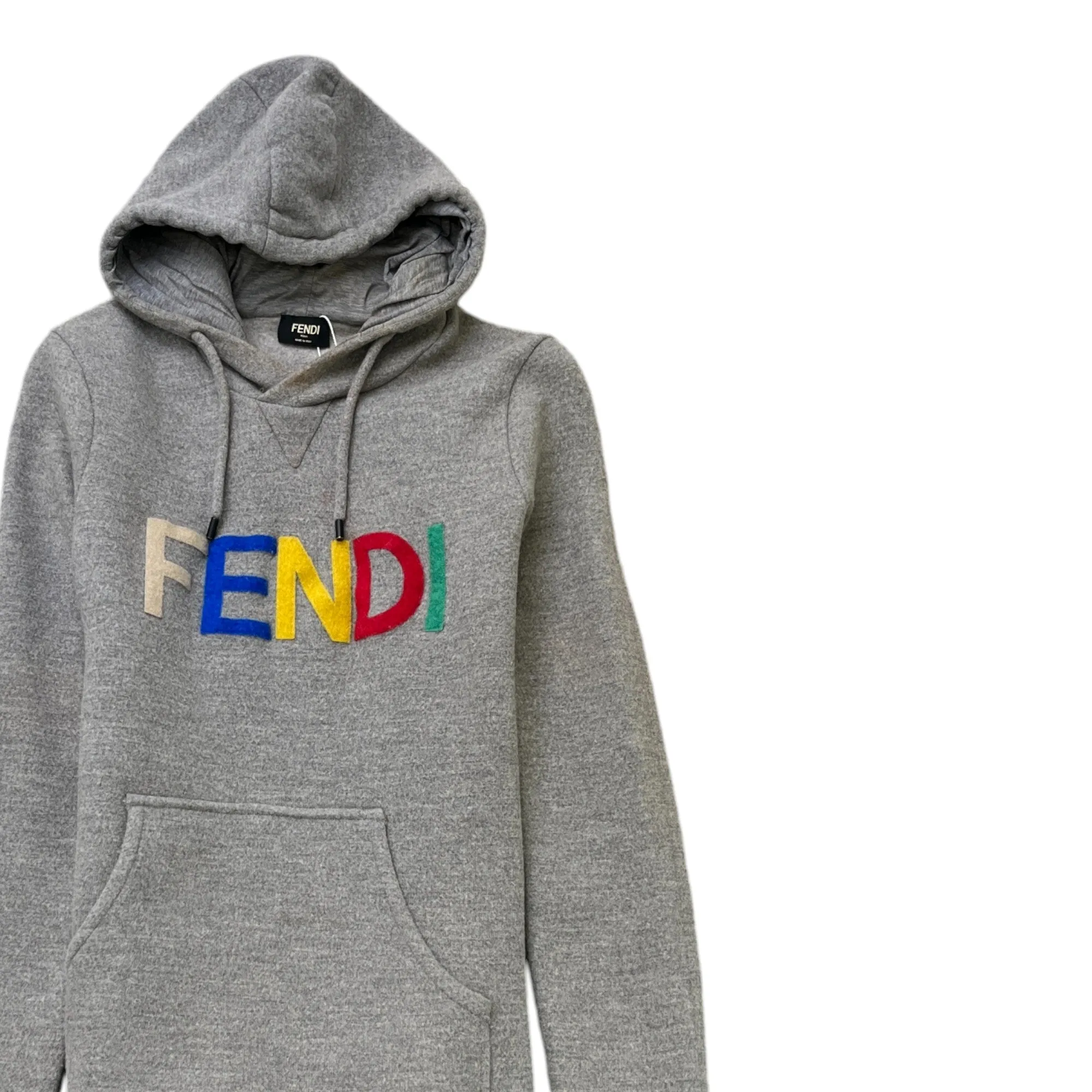 Men's Logo Hoodie Grey Size IT 50 / UK L