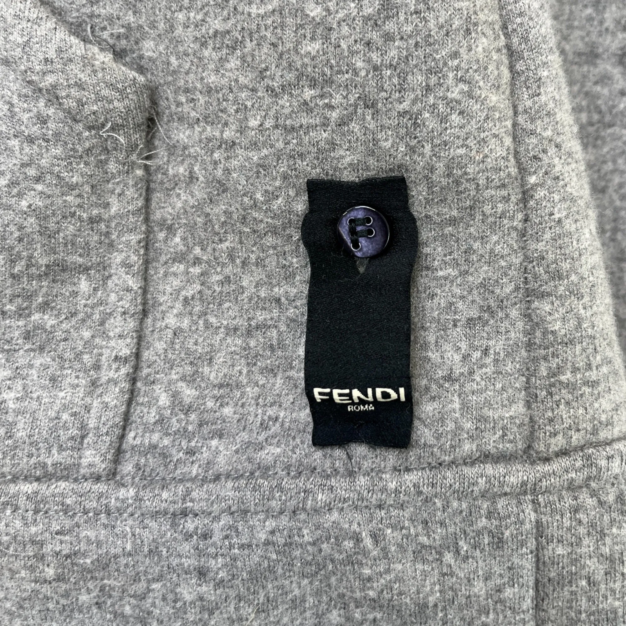 Men's Logo Hoodie Grey Size IT 50 / UK L