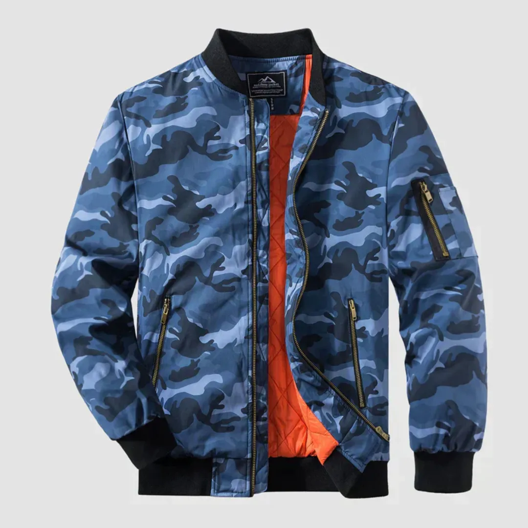Men's Long Sleeve Bomber Jacket | Lightweight