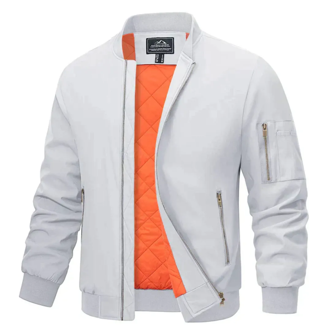 Men's Long Sleeve Bomber Jacket | Lightweight
