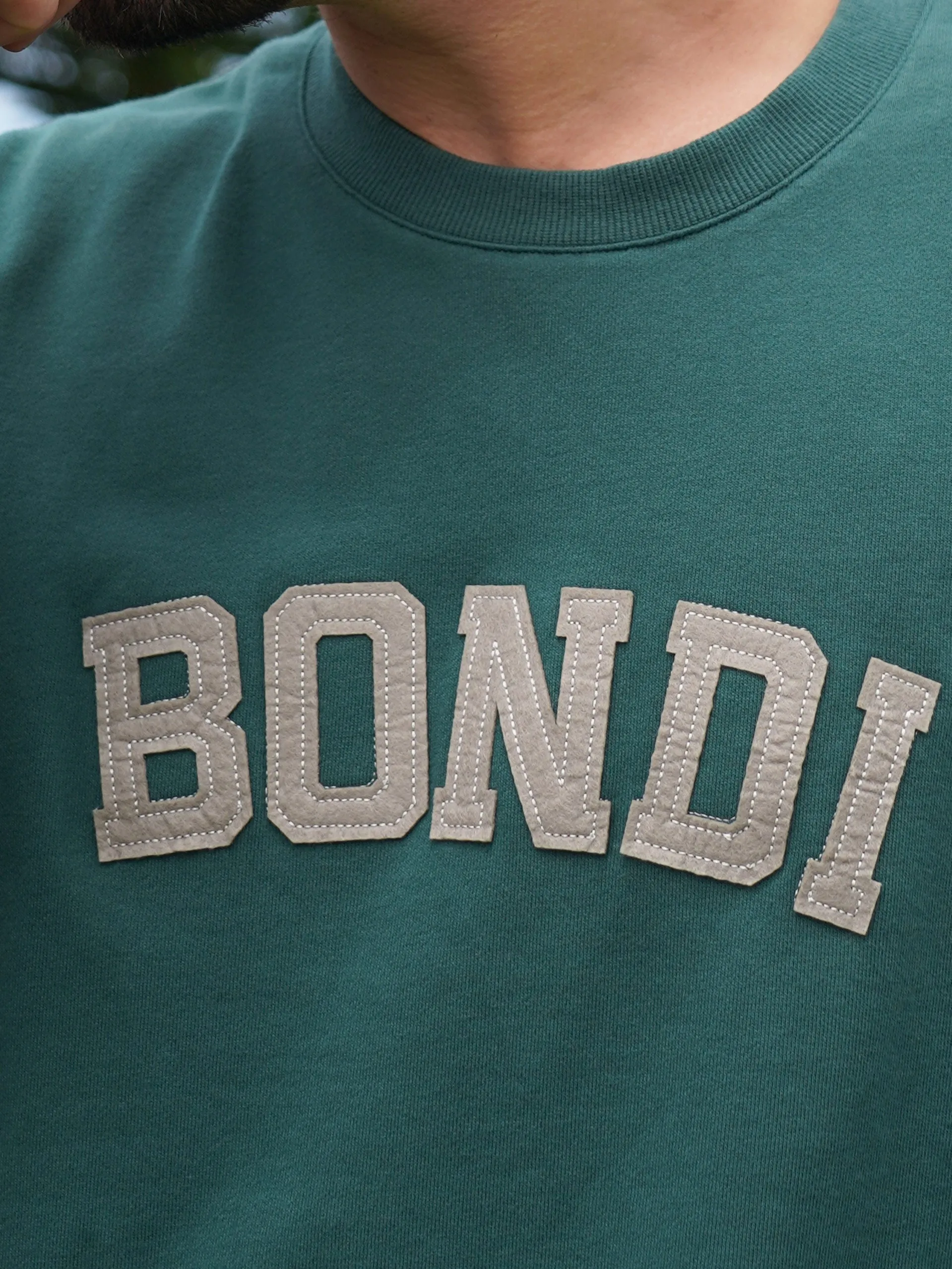 Men's New College Crewneck (Hunter Green)