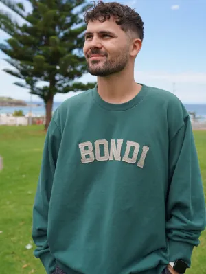 Men's New College Crewneck (Hunter Green)
