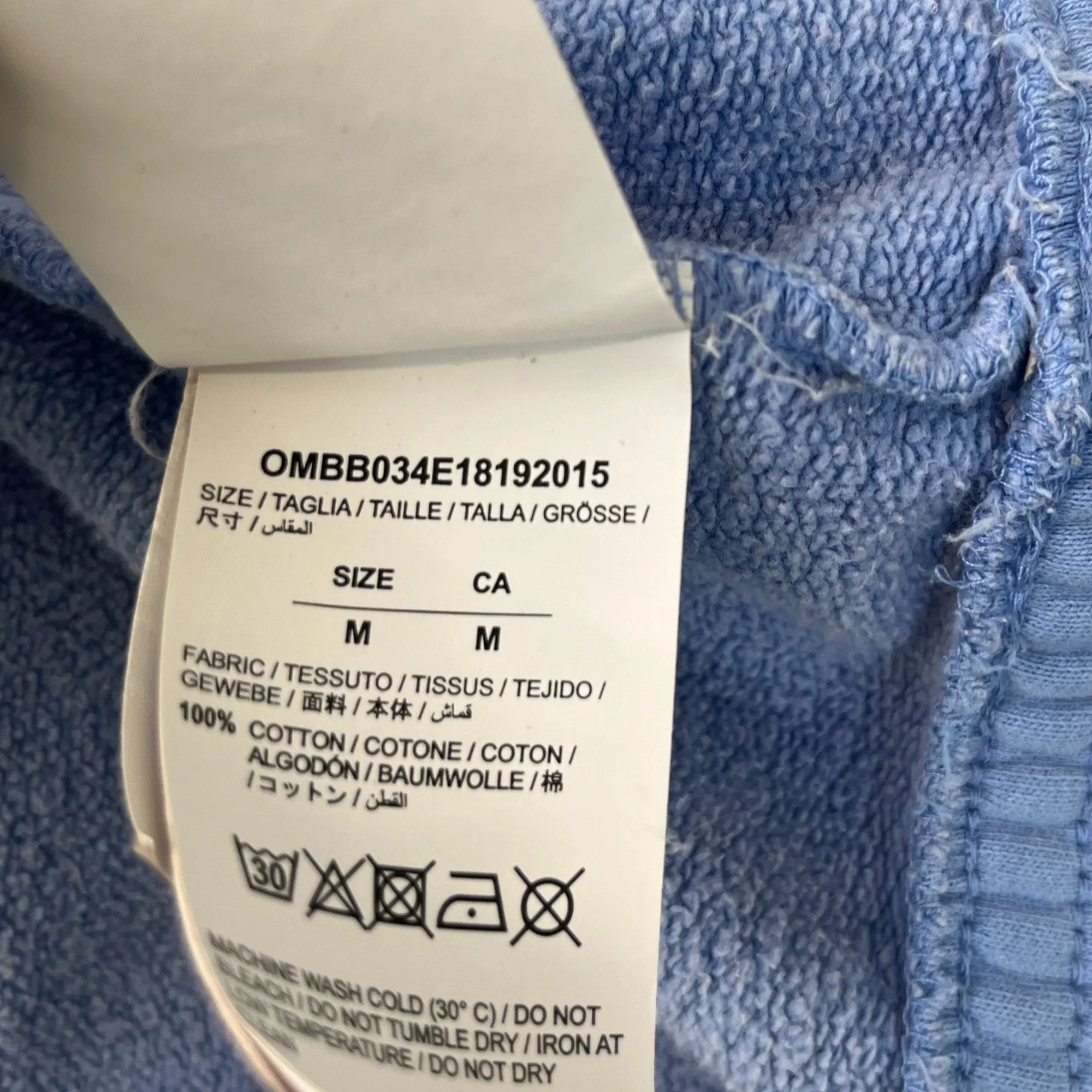 Men's Off-White × Virgil Abloh Statue Of Liberty Hoodie Blue Size M