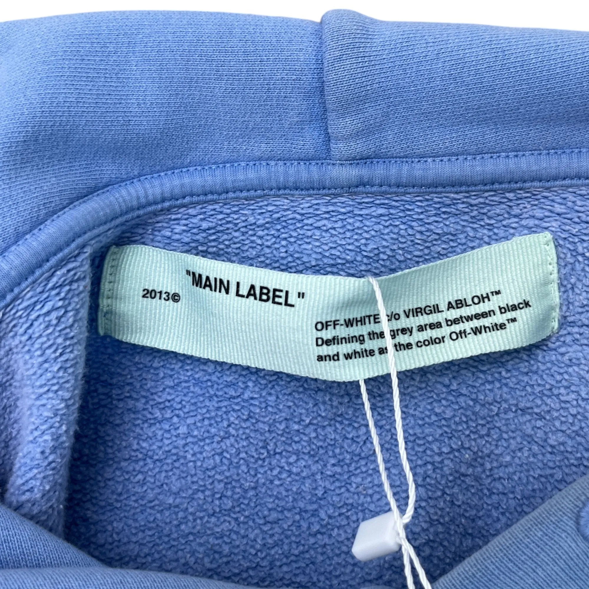 Men's Off-White × Virgil Abloh Statue Of Liberty Hoodie Blue Size M