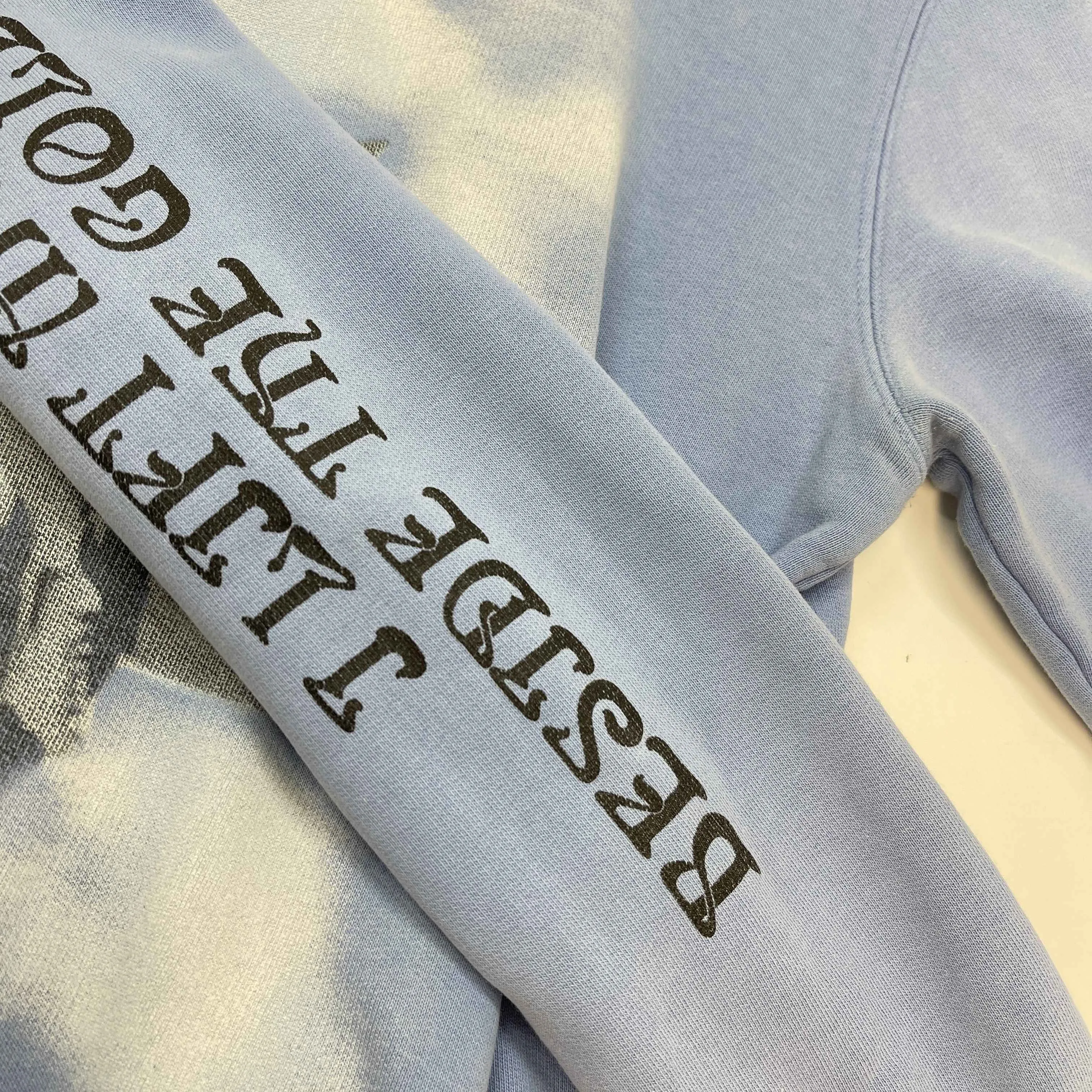 Men's Off-White × Virgil Abloh Statue Of Liberty Hoodie Blue Size M