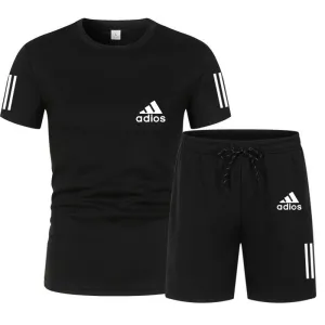 Men's Summer Tracksuit – Short Sleeve T-Shirt & Sport Shorts Casual Set