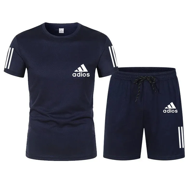 Men's Summer Tracksuit – Short Sleeve T-Shirt & Sport Shorts Casual Set