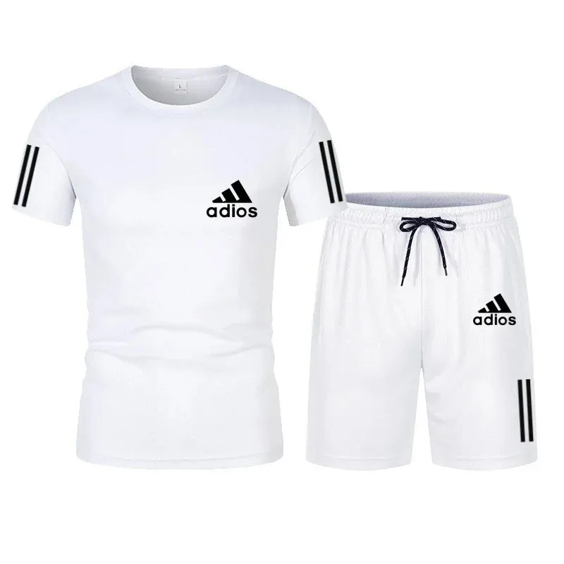 Men's Summer Tracksuit – Short Sleeve T-Shirt & Sport Shorts Casual Set