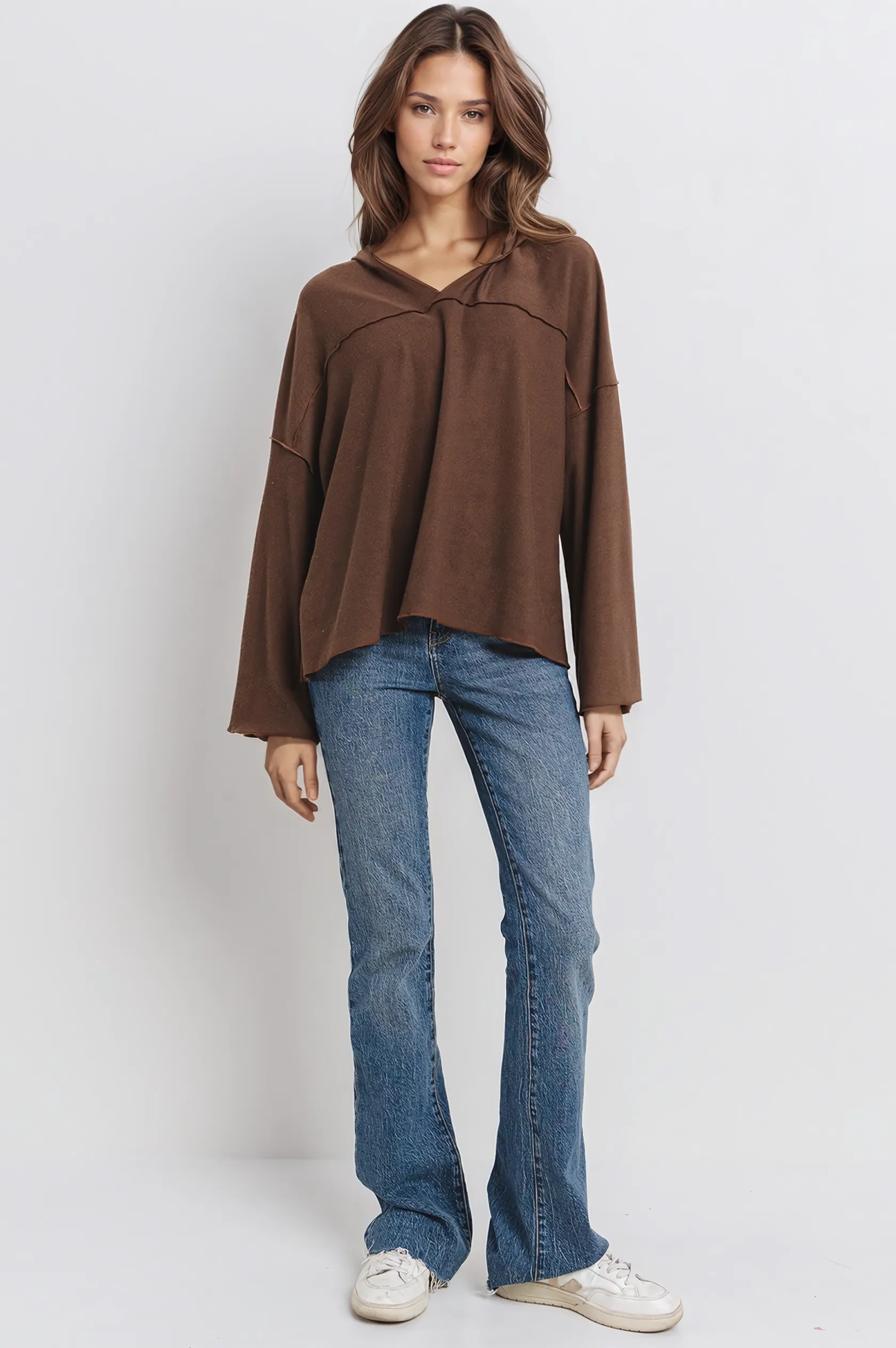 MERROW HOODIE IN BROWN