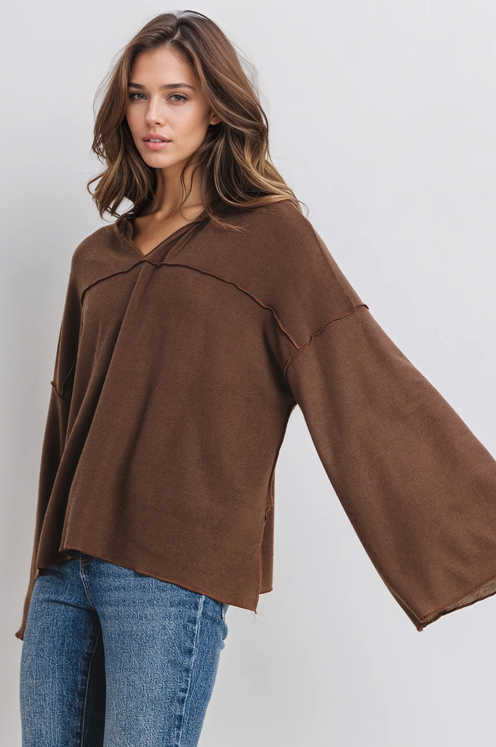 MERROW HOODIE IN BROWN